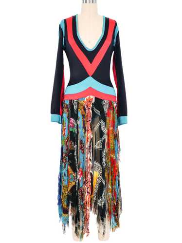 1971 Giorgio di Sant'Angelo Bodysuit Scarf Dress