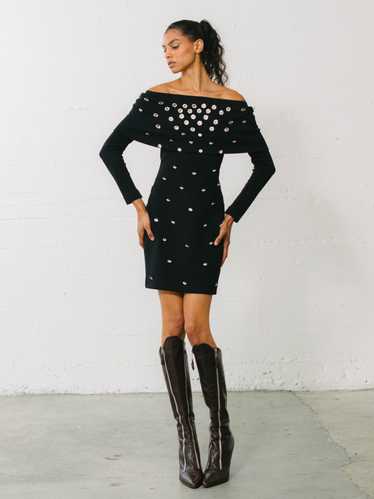 Patrick Kelly Crystal Studded Bodycon Dress