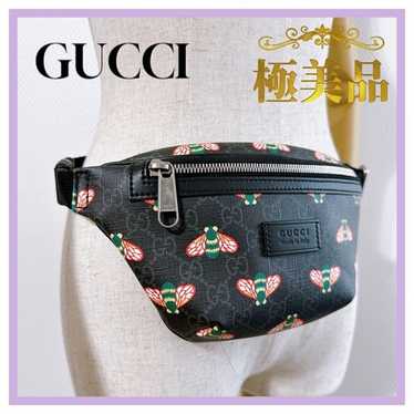 【美品】GUCCI Beeシリーズ　バッグ Gucci GG Supreme Monogram Bee Padlock Shoulder Chain Bag
