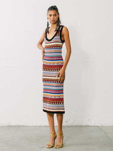 Emilio Pucci Multicolor Knit Tank Dress