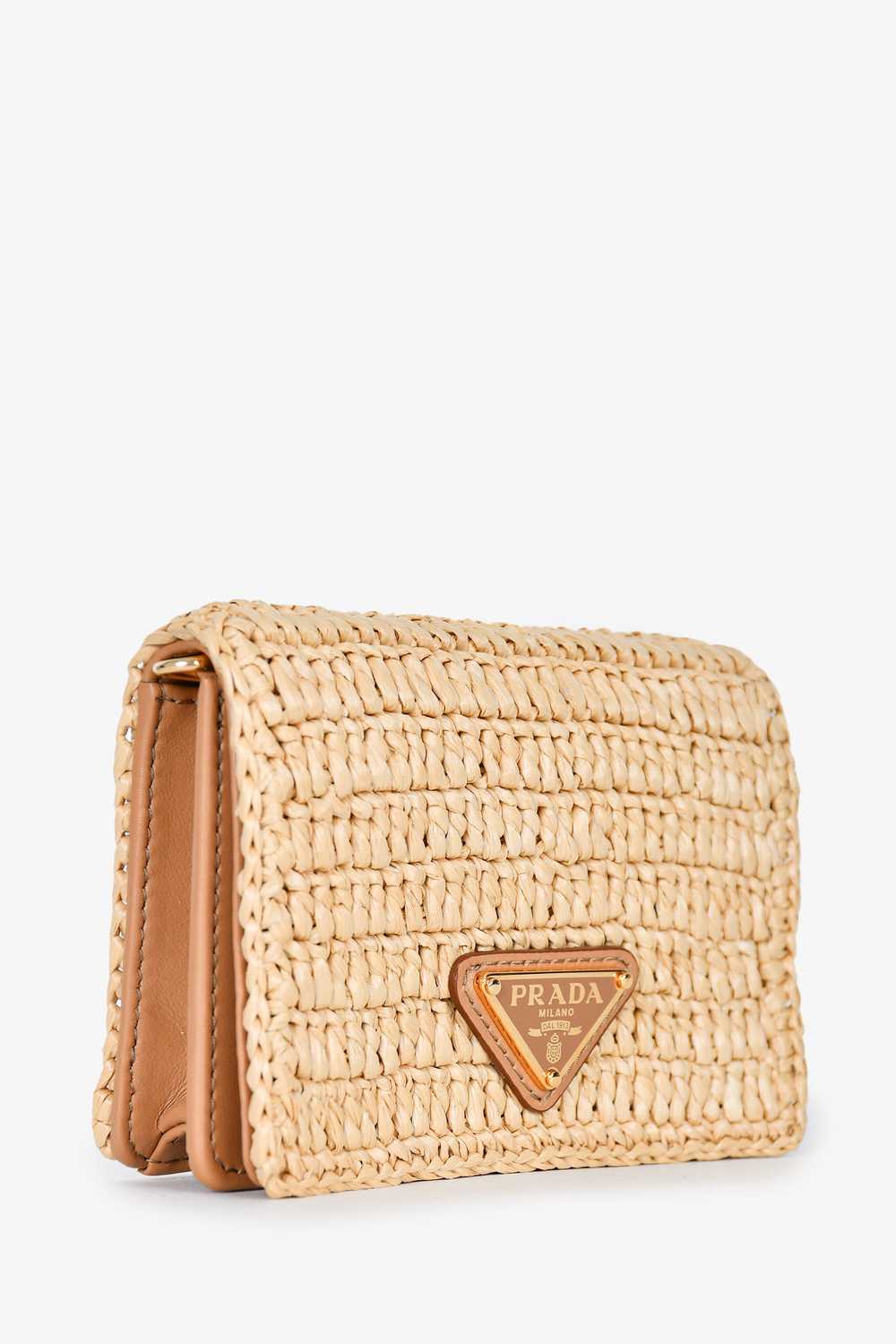 Prada Beige Crochet Cardholder with Crossbody Str… - image 7