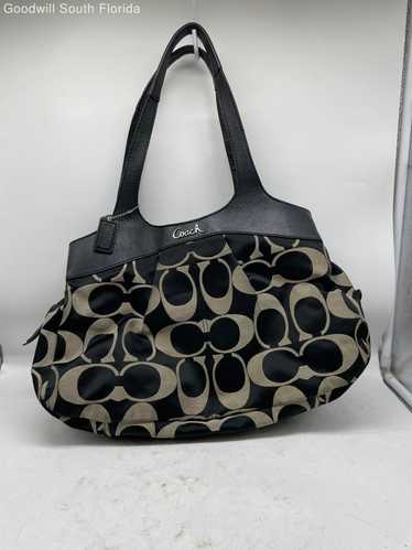 Coach Womens Printed Brown And Black Handbag