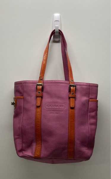 Coach Leather Gallery Shoulder Tote Pink