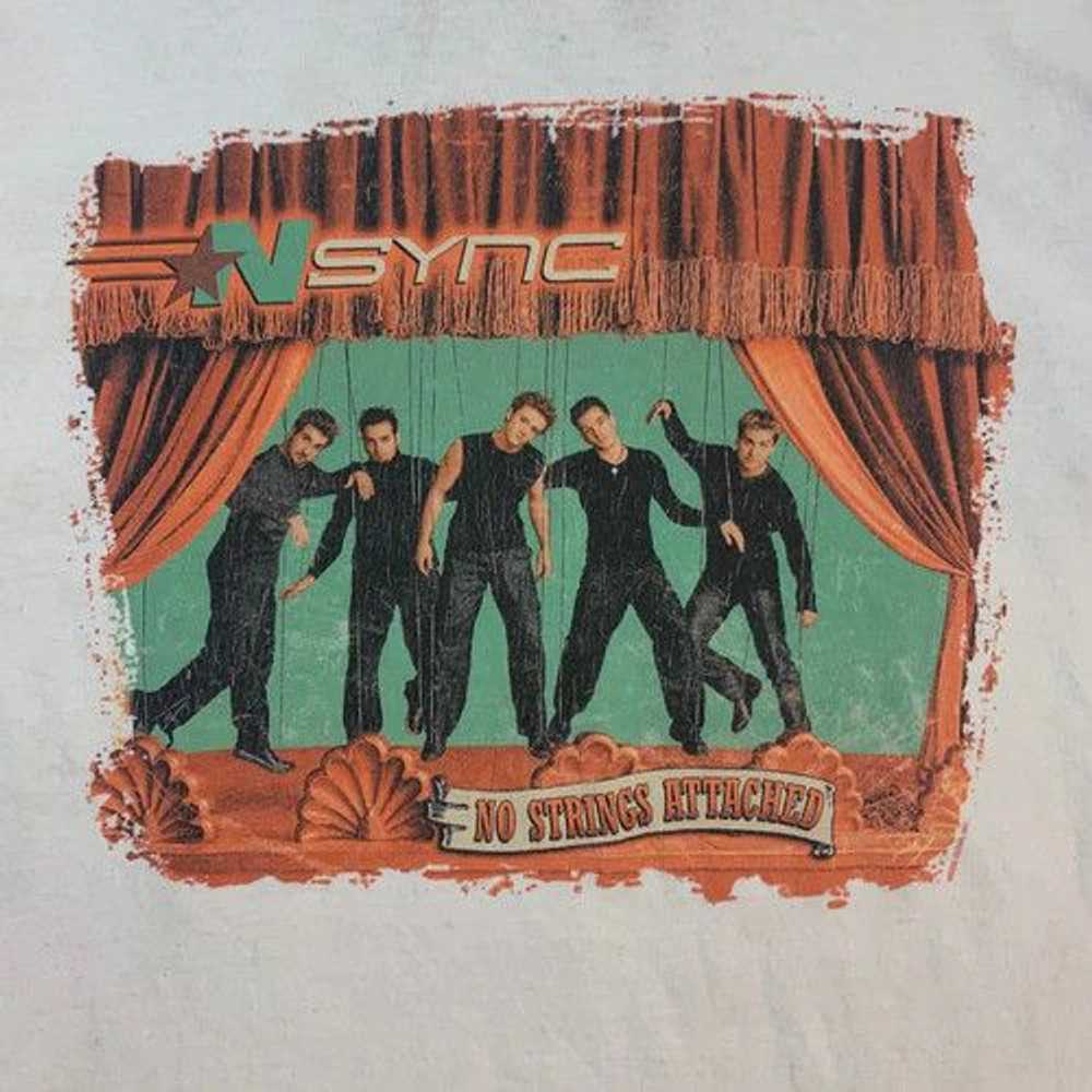 Hanes VINTAGE NSYNC NO STRINGS ATTACHED TOUR TEE … - image 3