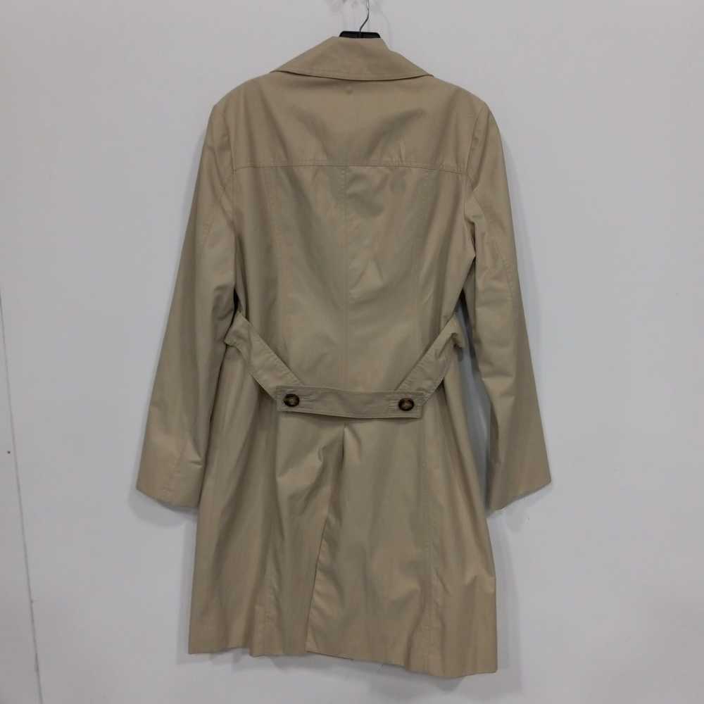 Women's Michael Kors Basic Trench Coat Sz M - image 2