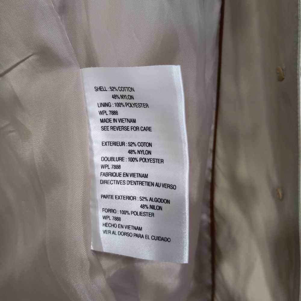 Women's Michael Kors Basic Trench Coat Sz M - image 5