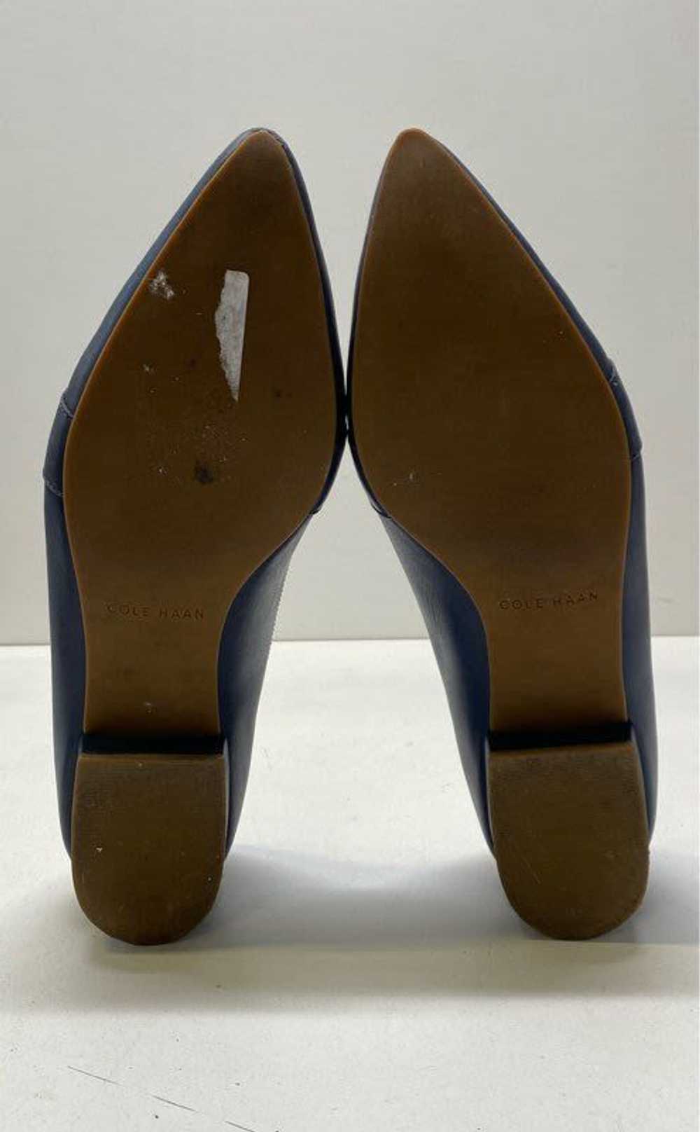 Cole Haan Leather Marlee Skimmer Flats Blue 8.5 - image 6