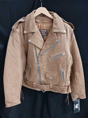 All State Leather Motorcycle Style Bomber Style Ja