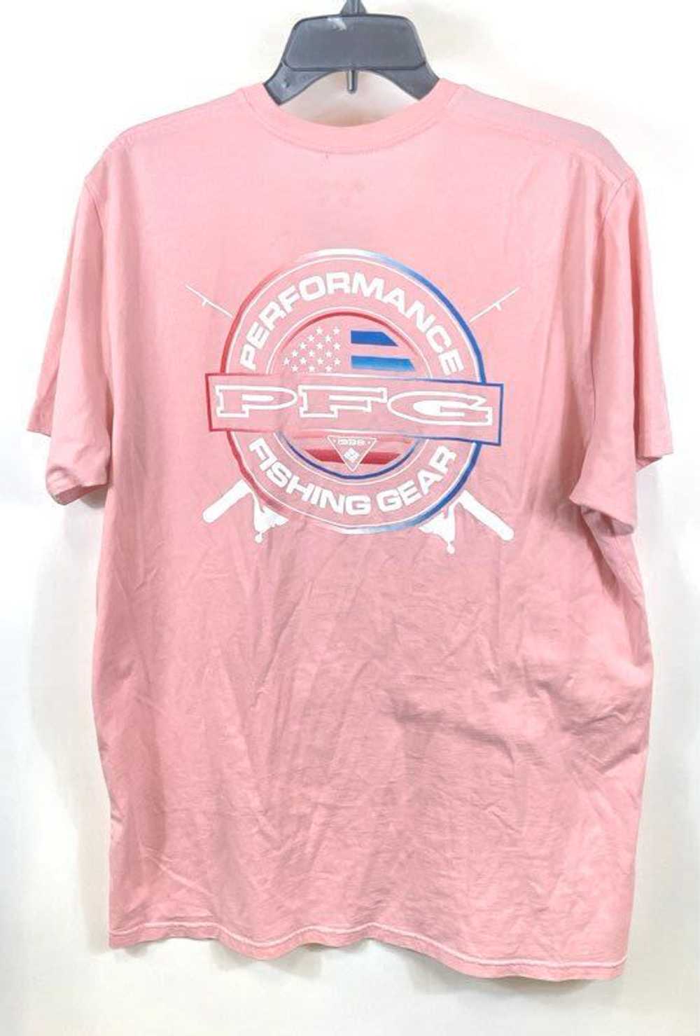 Columbia Womens Pink Cotton PFG Short Sleeve Roun… - image 2