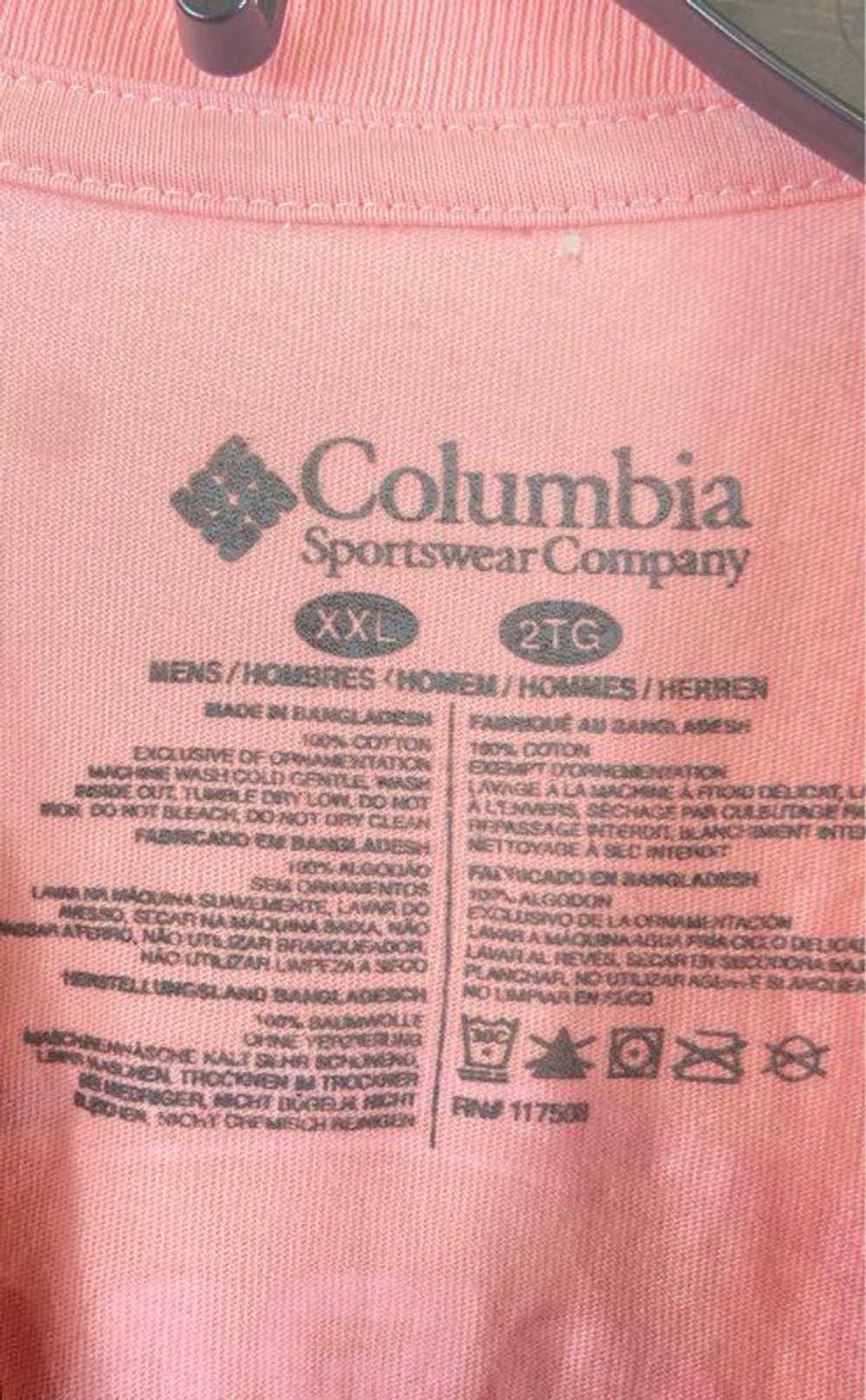 Columbia Womens Pink Cotton PFG Short Sleeve Roun… - image 3