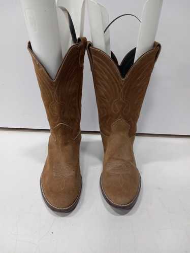 Women's Brown Suede Western Boots