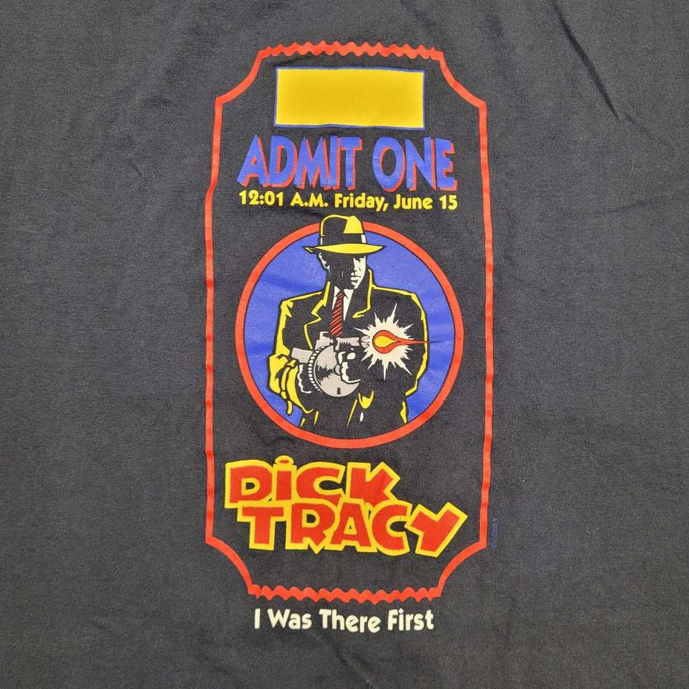 Movie Vintage Dick-Tracy Shirt Large 22x28 Black … - image 4