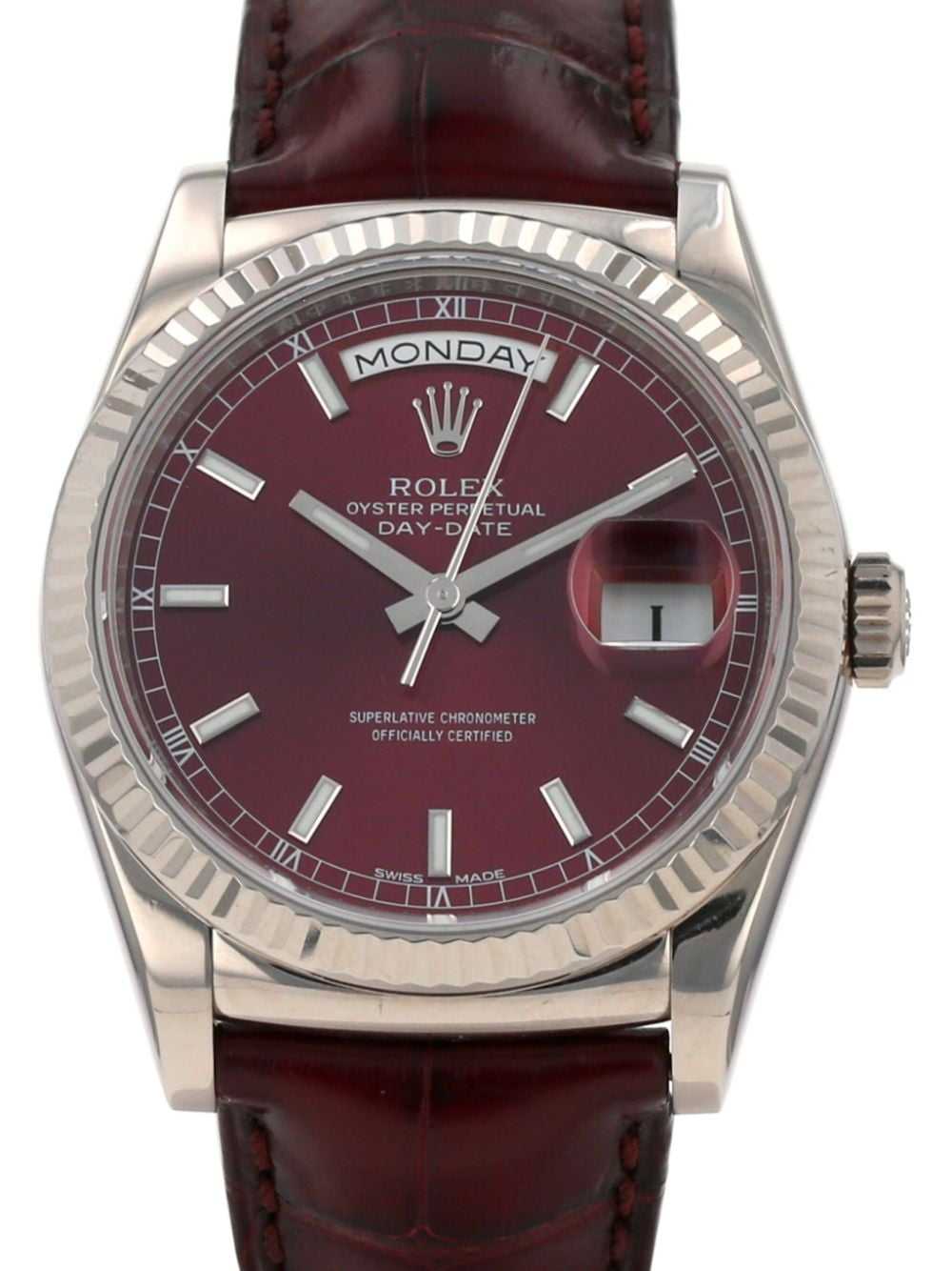 Rolex 2015 pre-owned Day-Date 36mm - Red - image 2