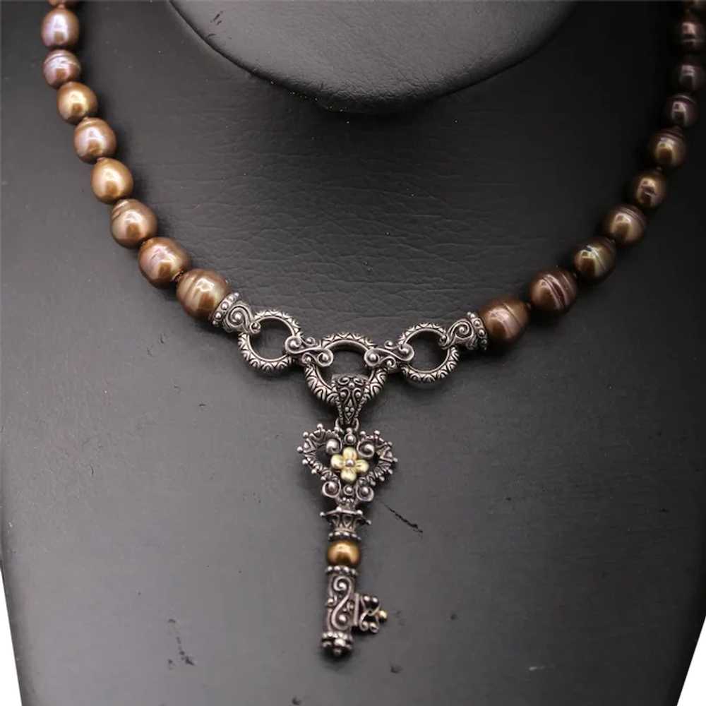 Original Barbara Bixby Key Enhancer Necklace Chocolat… - Gem