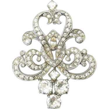 Fantastic rare vintage ornate sterling silver crys