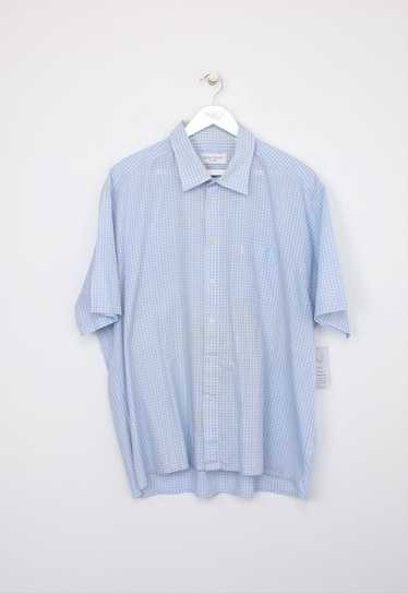 Vintage YSL checked shirt in blue and white. Best… - image 1