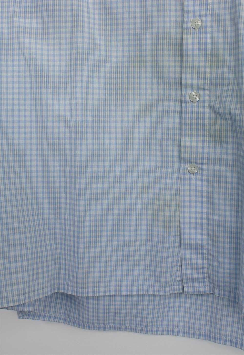 Vintage YSL checked shirt in blue and white. Best… - image 3