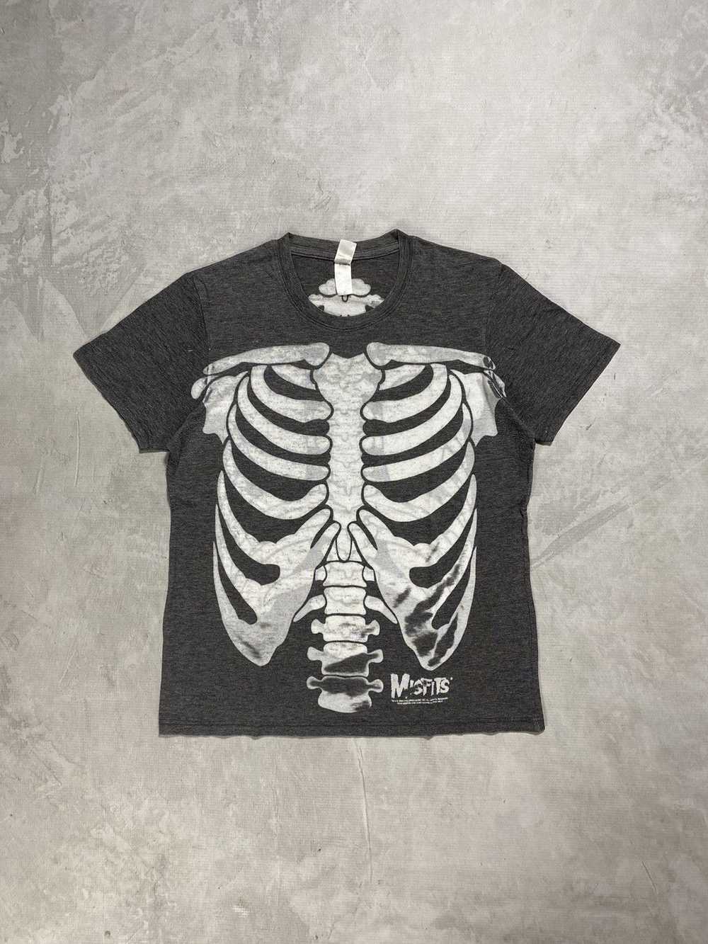 Band Tees × Misfits × Rock Band Y2K Misfits Skele… - image 1