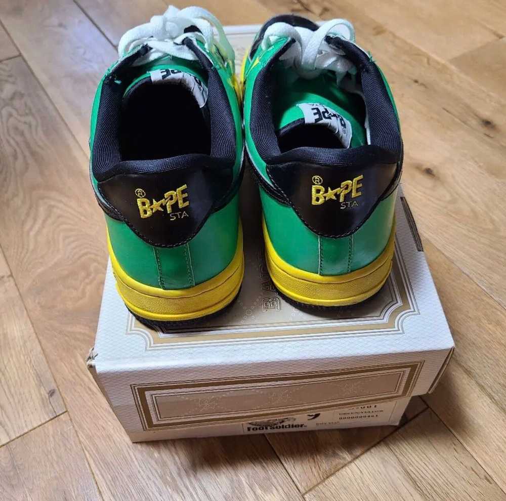 Bape BAPE Bapesta JAMAICA patent leather sneakers - image 5