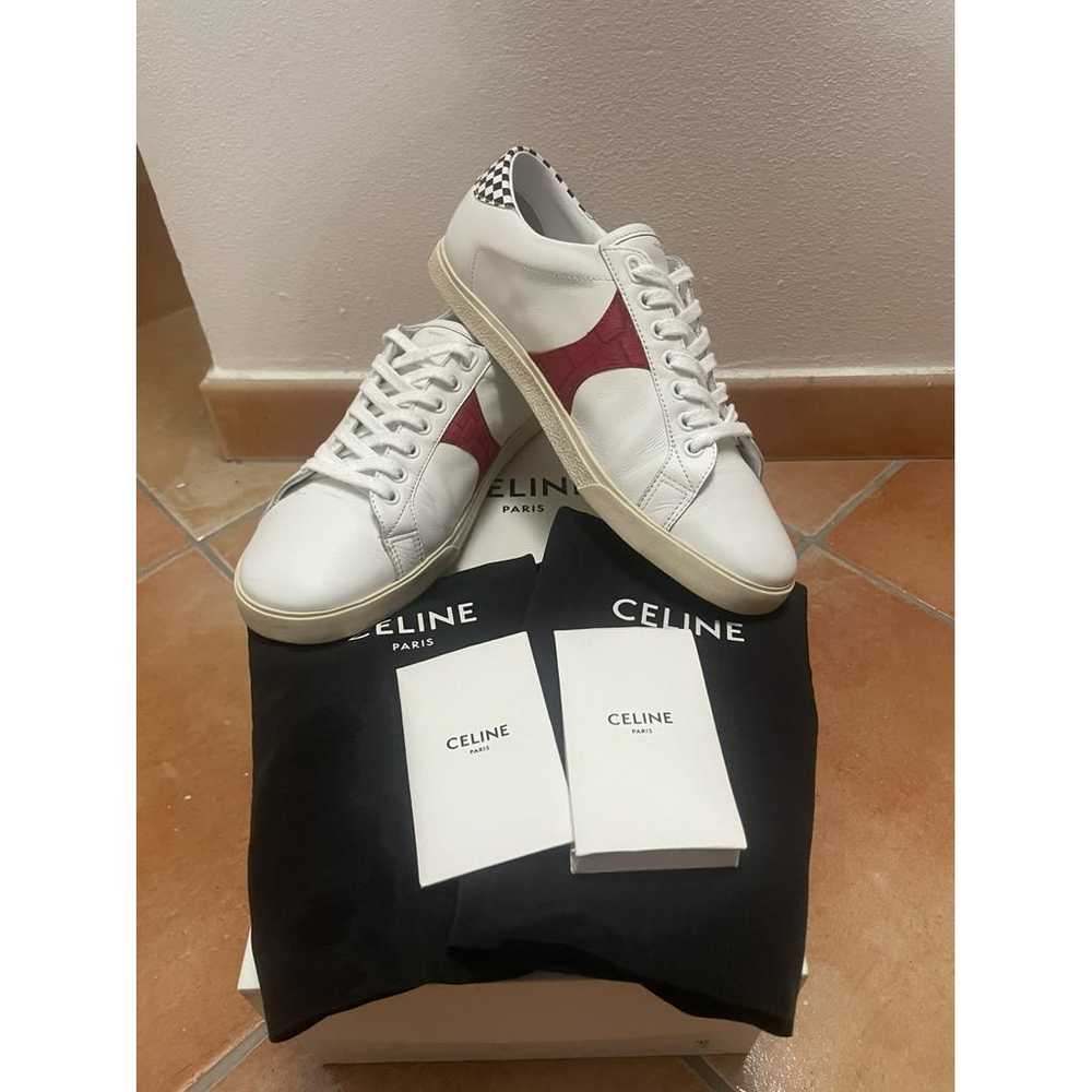 Celine Triomphe leather low trainers - image 2