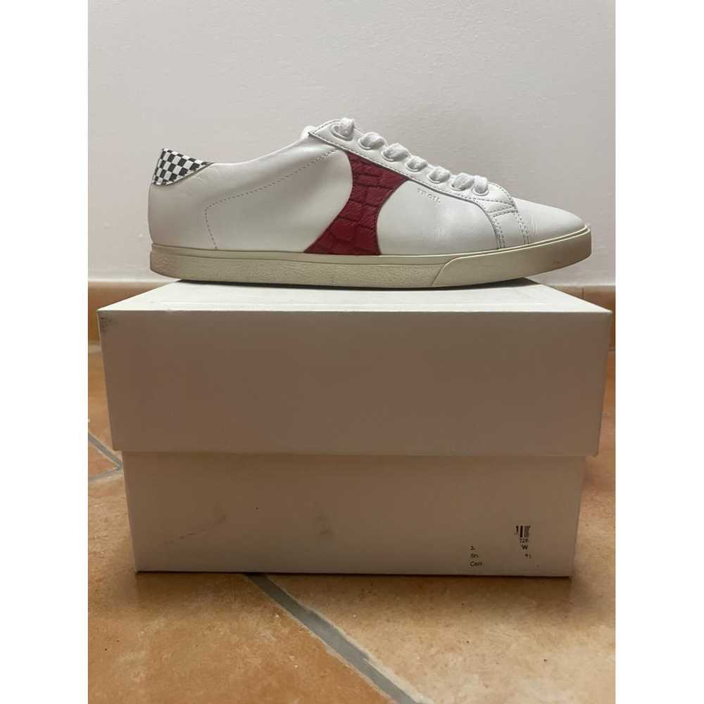 Celine Triomphe leather low trainers - image 3
