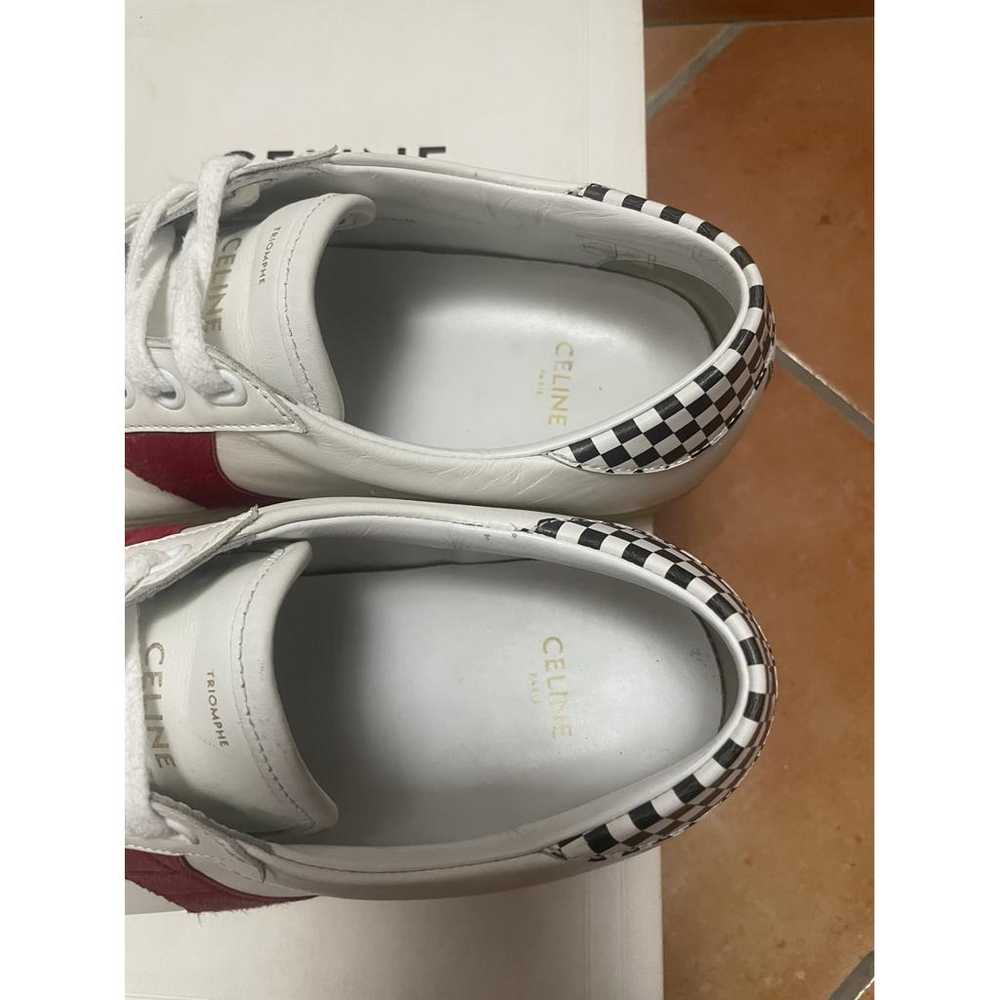 Celine Triomphe leather low trainers - image 5