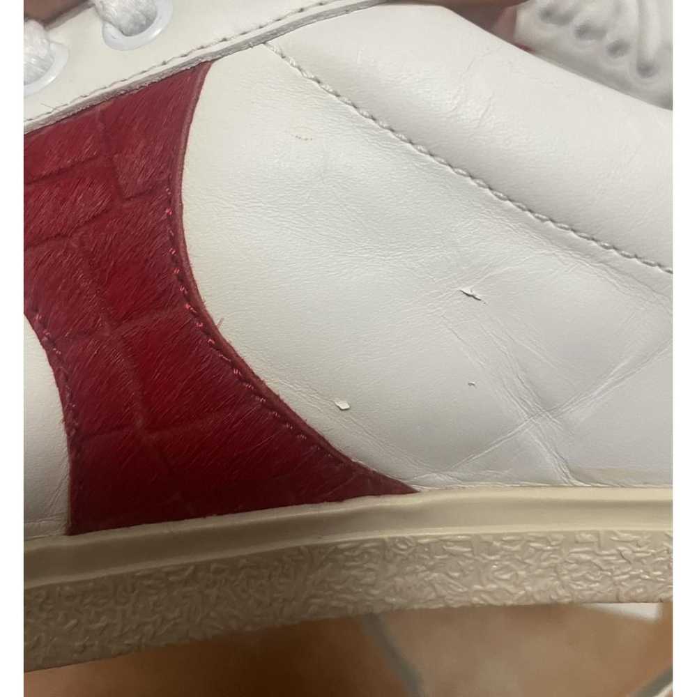 Celine Triomphe leather low trainers - image 9