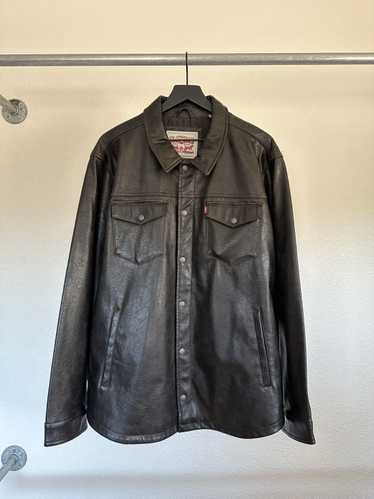 Levi's × Vintage Faux Leather Levi’s Zip Jacket