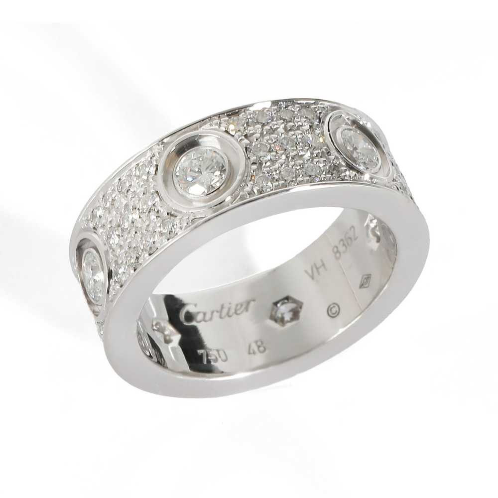 Cartier CARTIER Love Ring, Diamond Paved [White G… - image 3