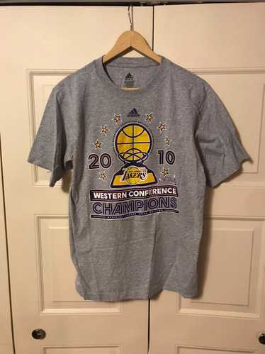 Adidas × Lakers × Vintage 2010 Lakers Grey T Shirt