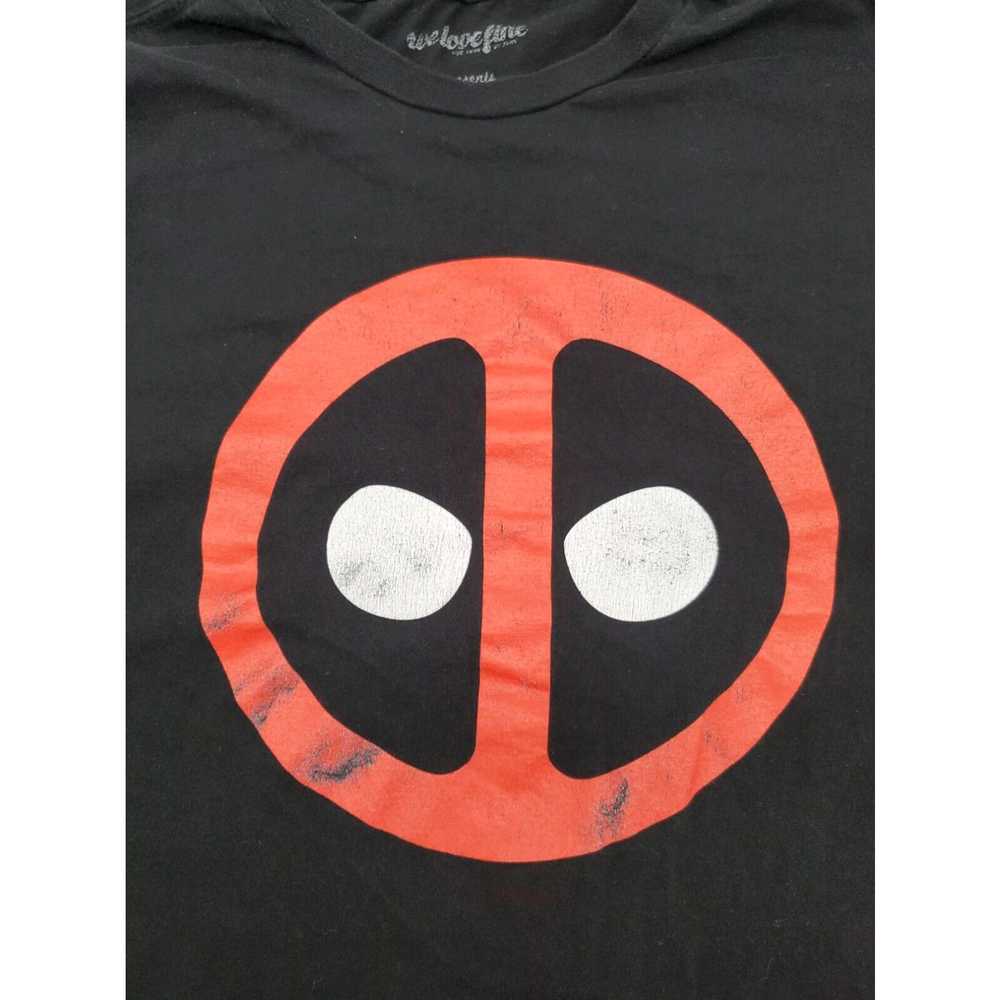 Vintage Marvel Deadpool Logo Large Men Black Comi… - image 3