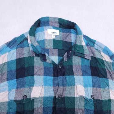 Sonoma Sonoma Gingham Flannel Shirt Mens Size L Gr