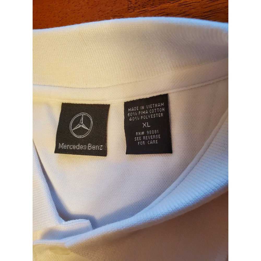 Mercedes Benz Mercedes Benz All White Polo Shirt … - image 4