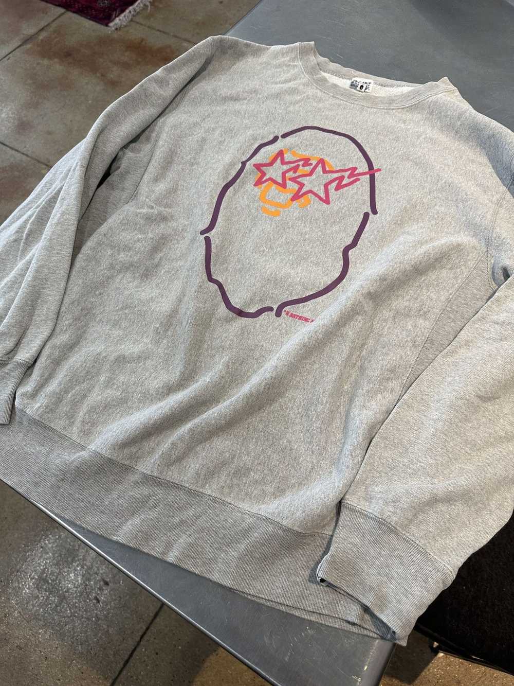 Bape Neon Ape Head Busy Works Sweatshirt - image 6