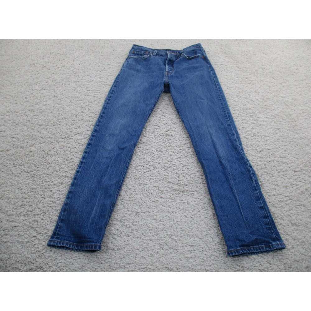 Levi's Levi's Jeans Mens 29x30 Blue 501 Button Fl… - image 1