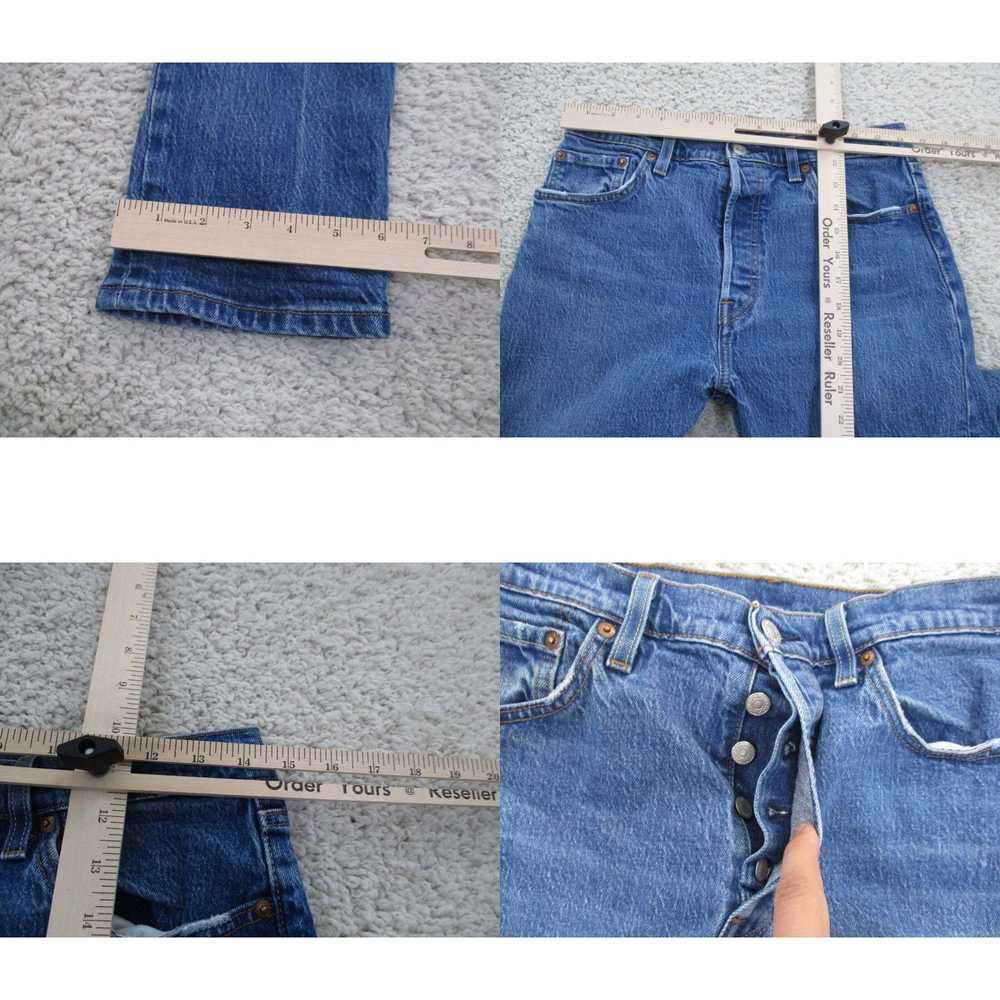 Levi's Levi's Jeans Mens 29x30 Blue 501 Button Fl… - image 4