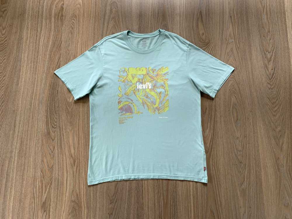 Levi's × Streetwear Levis Printed Turquoise T Shi… - image 9