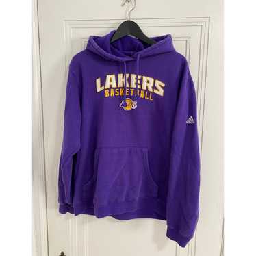 Adidas LA Lakers Purple Adidas Hoodie Sweatshirt