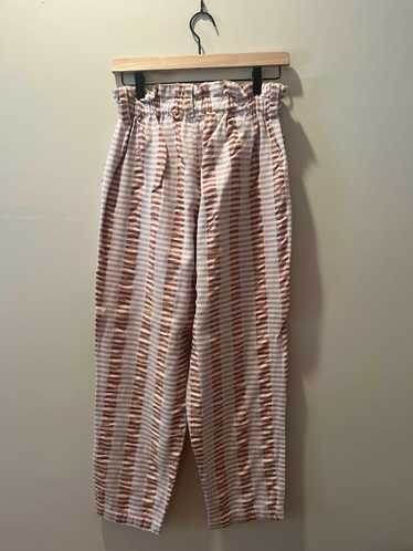 ace&jig Scrunch Waist Pants/Pink,Red, and White st