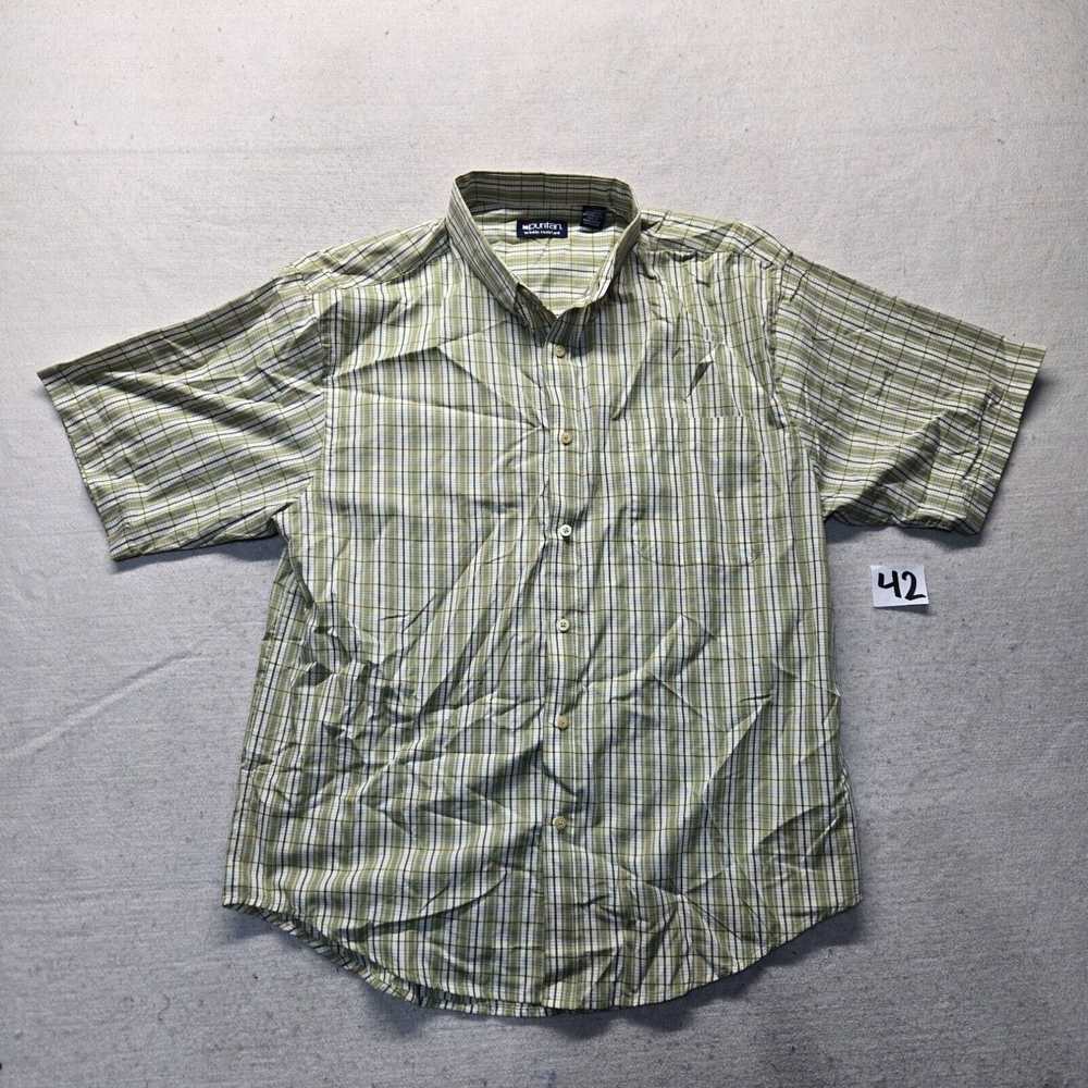 Vintage Puritan Button Up Shirt Multicolor Plaid … - image 1