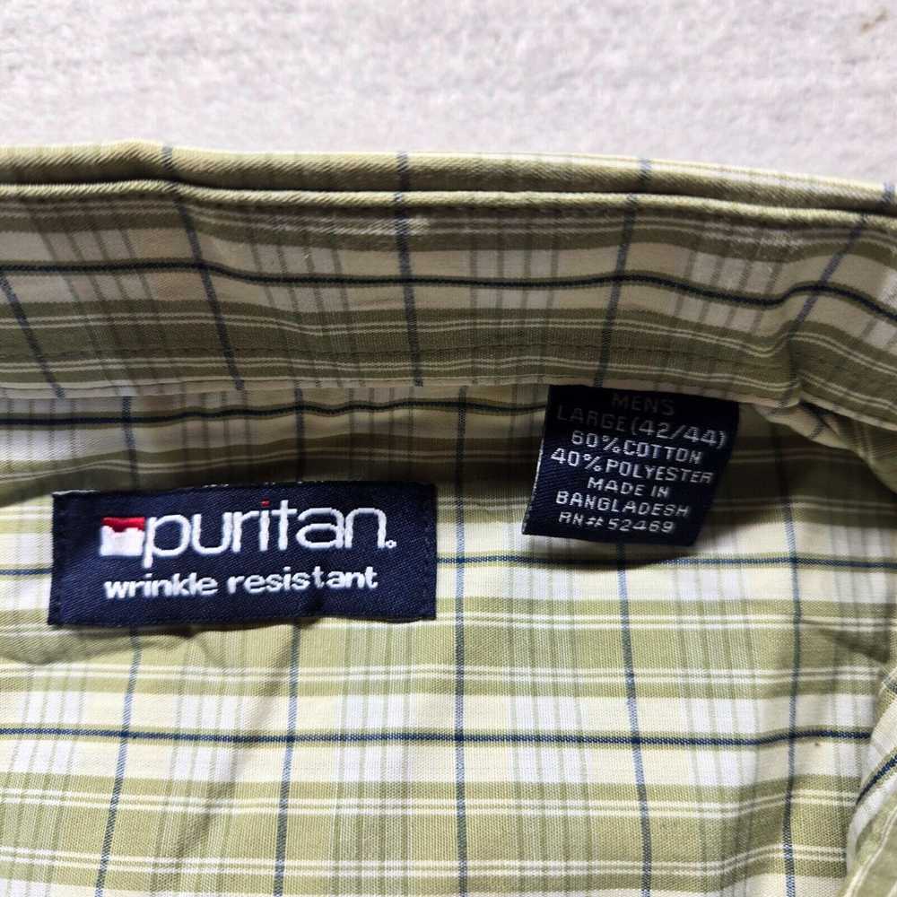 Vintage Puritan Button Up Shirt Multicolor Plaid … - image 3