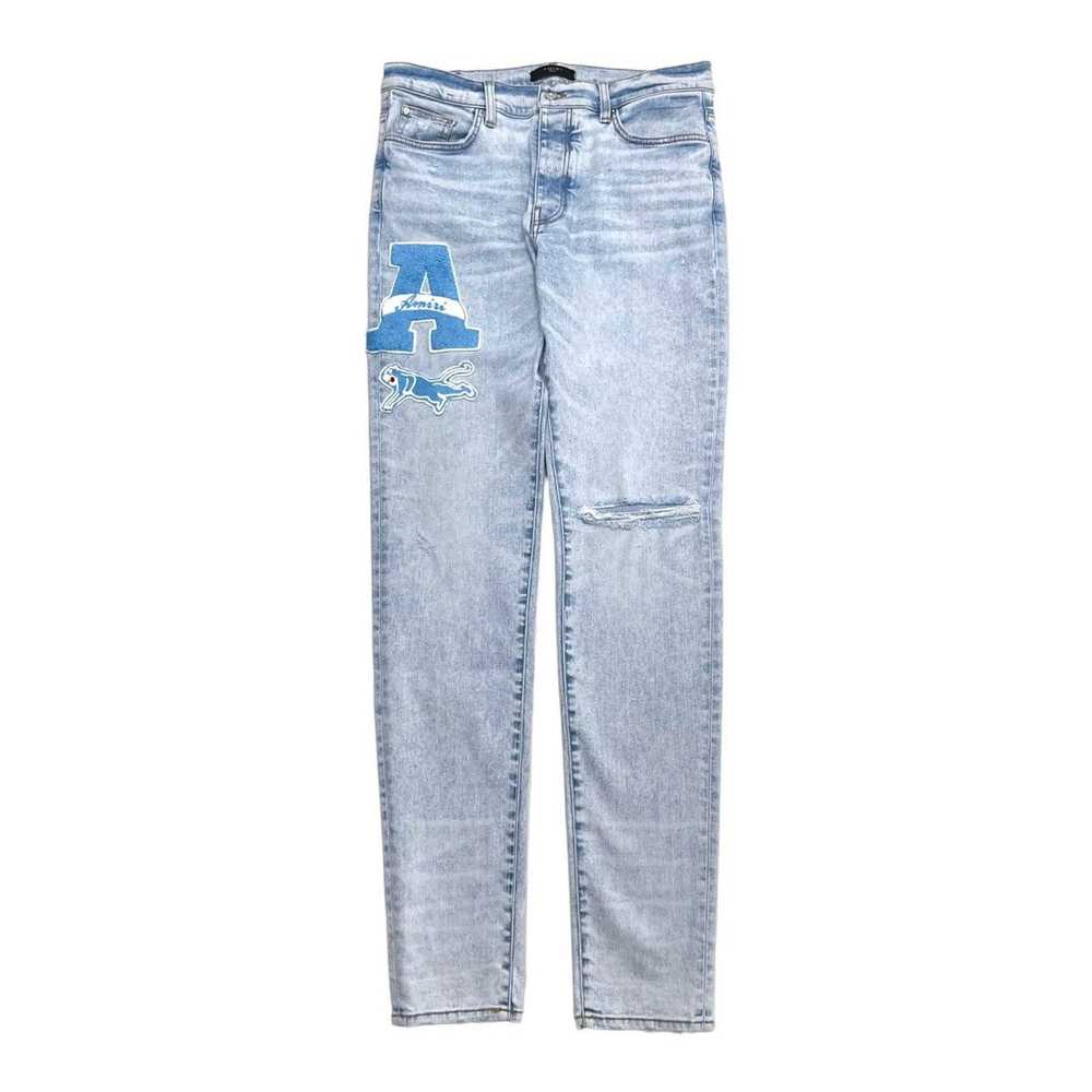 Amiri Amiri Varsity Patch Jeans Vintage Sky Indigo - image 1