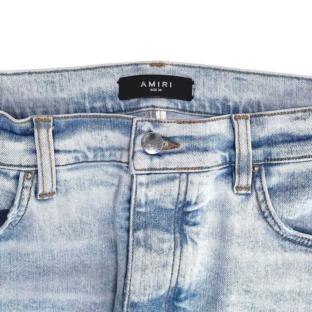 Amiri Amiri Varsity Patch Jeans Vintage Sky Indigo - image 3