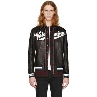 VALENTINO - Leather bomber jacket - Gem