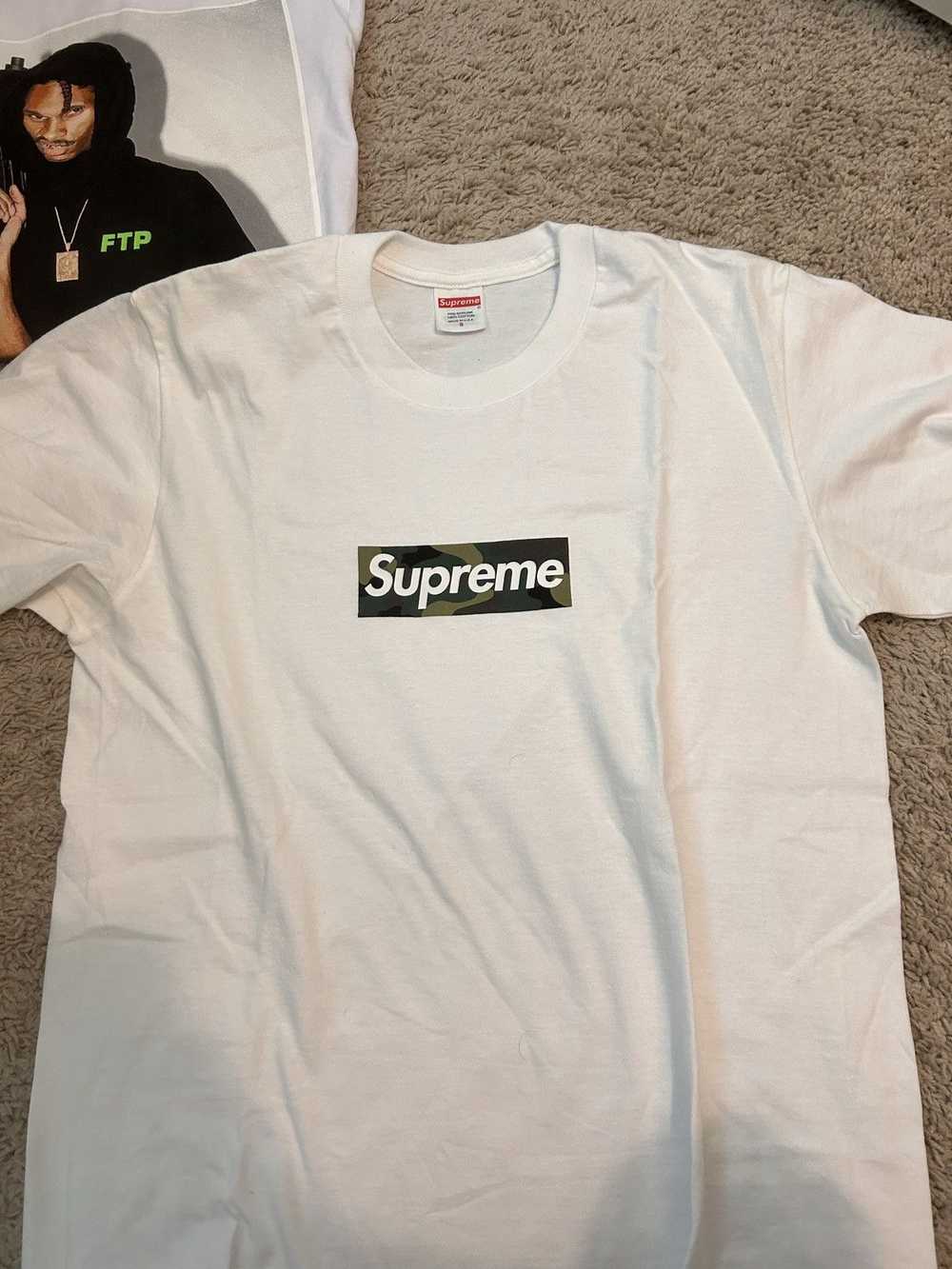 Supreme Supreme FW23 Camo Box Logo Tee White - image 1