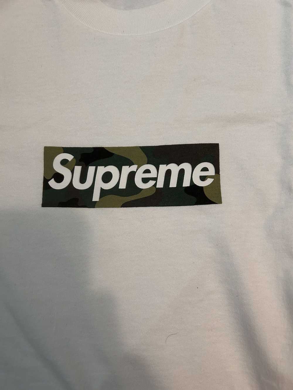 Supreme Supreme FW23 Camo Box Logo Tee White - image 2