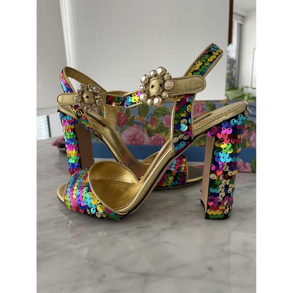 Dolce & Gabbana Glitter heels - image 2