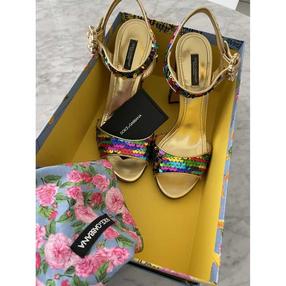 Dolce & Gabbana Glitter heels - image 4