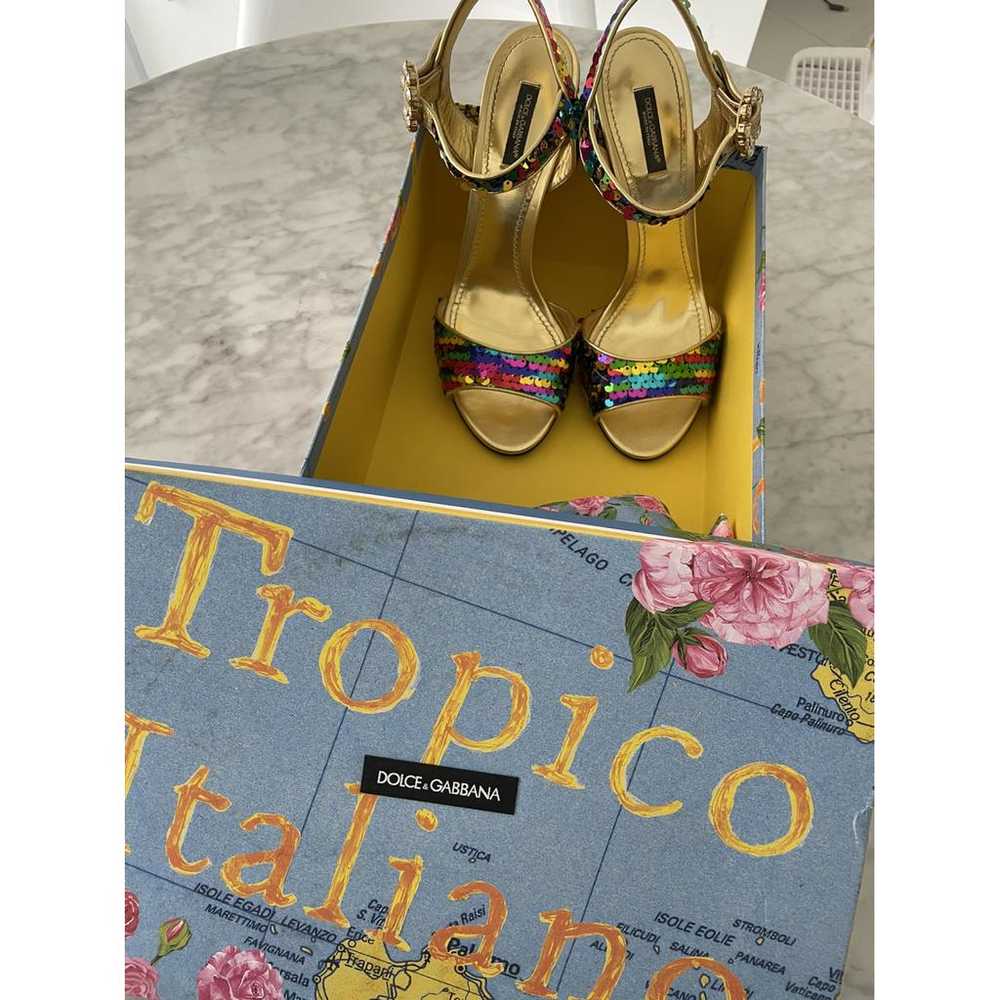 Dolce & Gabbana Glitter heels - image 5