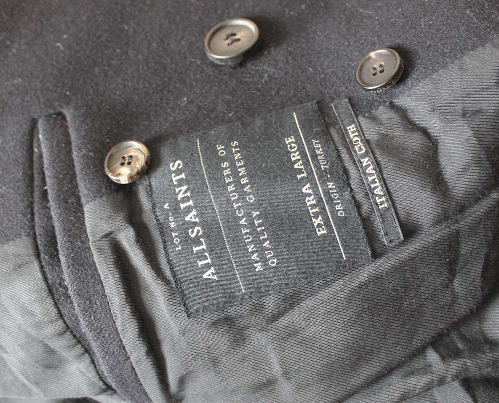 Allsaints Allsaints Mens Wool Akan PeaCoat Double… - image 7